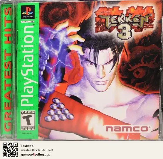 Tekken 3 PlayStation, NTSC box front