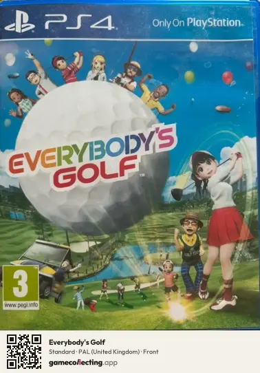 Everybody's Golf PlayStation 4, United Kingdom box front