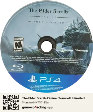 The Elder Scrolls Online: Tamriel Unlimited PlayStation 4, NTSC disc