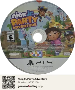 Nick Jr. Party Adventure PlayStation 5, NTSC disc