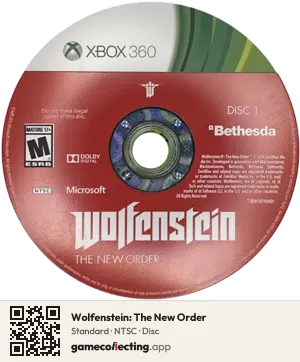 Wolfenstein: The New Order Xbox 360, NTSC disc