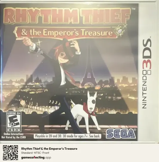 Rhythm Thief & the Emperor's Treasure Nintendo 3DS, NTSC box front