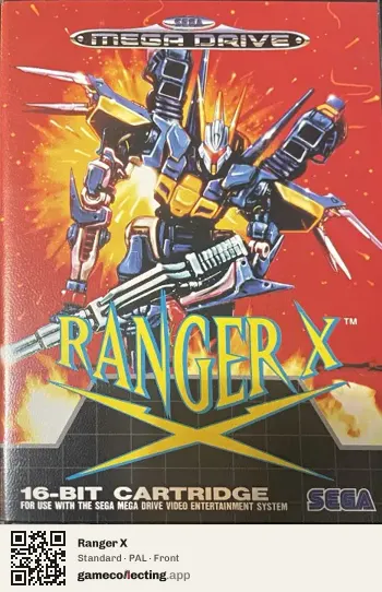 Ranger X Sega Mega Drive / Genesis, PAL box front