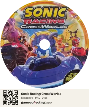 Sonic Racing: CrossWorlds Xbox Series X, PAL disc