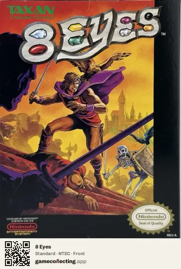 8 Eyes Nintendo Entertainment System, NTSC box front