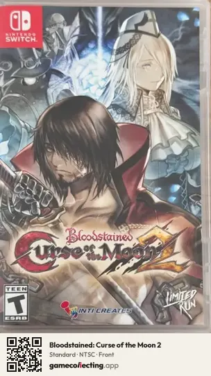 Bloodstained: Curse of the Moon 2 Nintendo Switch, NTSC box front