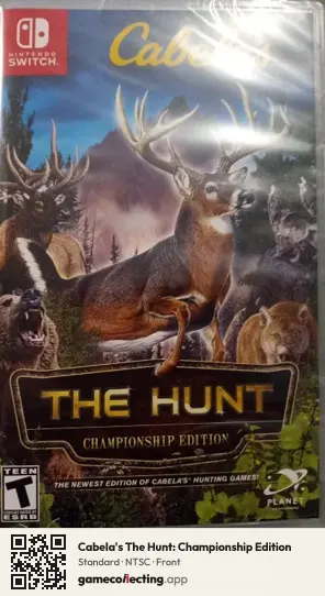 Cabela's The Hunt: Championship Edition Nintendo Switch, NTSC box front