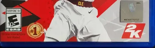 NBA 2K18, the ESRB box on its front