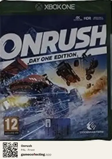 Onrush Xbox One, PAL box front