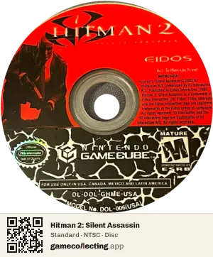 Hitman 2: Silent Assassin Nintendo GameCube, NTSC disc