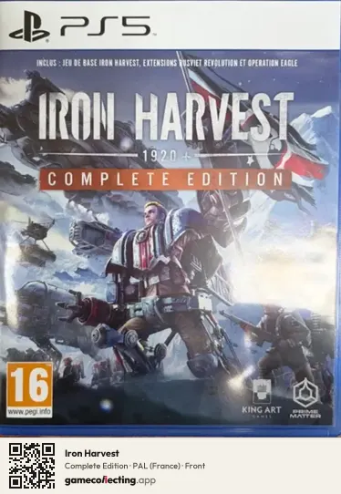 Iron Harvest PlayStation 5, France box front
