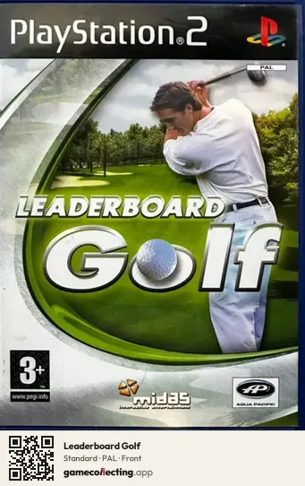 Leaderboard Golf PlayStation 2, PAL box front