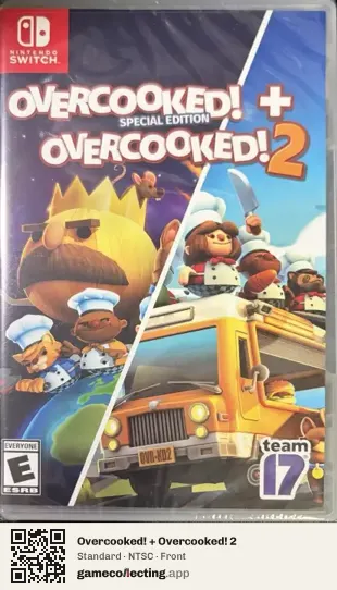 Overcooked! + Overcooked! 2 Nintendo Switch, NTSC box front