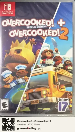 Overcooked! + Overcooked! 2 Nintendo Switch, NTSC box front