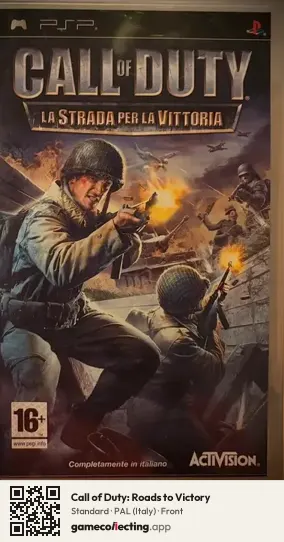 Call of Duty: Roads to Victory PlayStation Portable, Italy box front