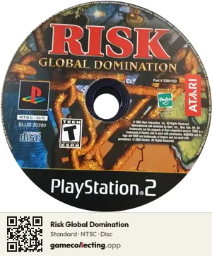 Risk Global Domination PlayStation 2, NTSC disc