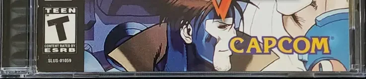 Marvel vs. Capcom: Clash of Super Heroes, the ESRB box on its front