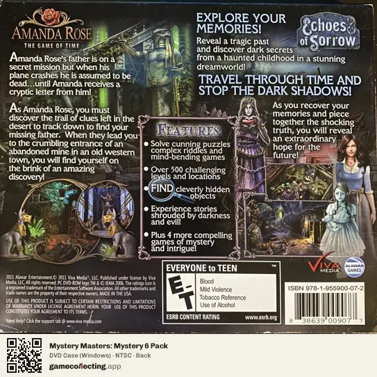 Mystery Masters: Mystery 6 Pack Computer, NTSC box back