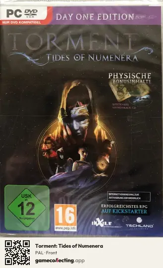 Torment: Tides of Numenera Computer, PAL box front