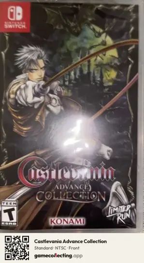 Castlevania Advance Collection Nintendo Switch, NTSC box front