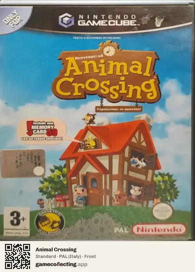 Animal Crossing Nintendo GameCube, Italy box front
