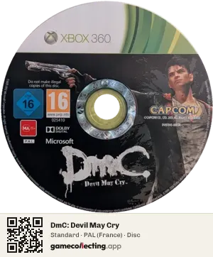 DmC: Devil May Cry Xbox 360, PAL disc