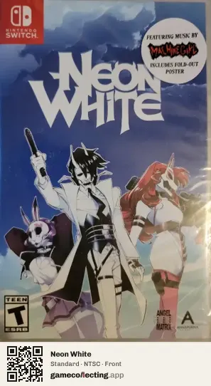 Neon White Nintendo Switch, NTSC box front