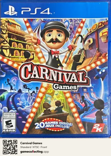 Carnival Games PlayStation 4, NTSC box front