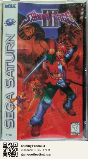 Shining Force III Sega Saturn, NTSC box front