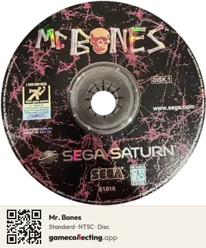 Mr. Bones Sega Saturn, NTSC disc