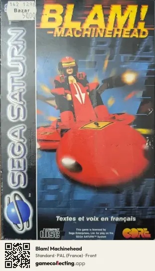 Blam! Machinehead Sega Saturn, France box front