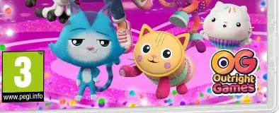 DreamWorks Gabby's Dollhouse: Ready to Party, the PEGI square on its front