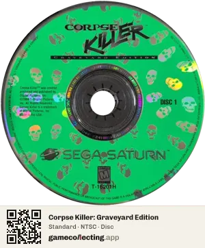 Corpse Killer: Graveyard Edition Sega Saturn, NTSC disc