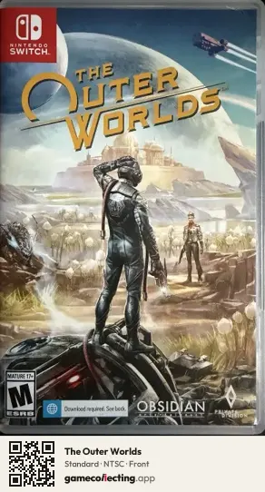 The Outer Worlds Nintendo Switch, NTSC box front
