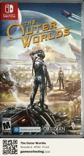 The Outer Worlds Nintendo Switch, NTSC box front