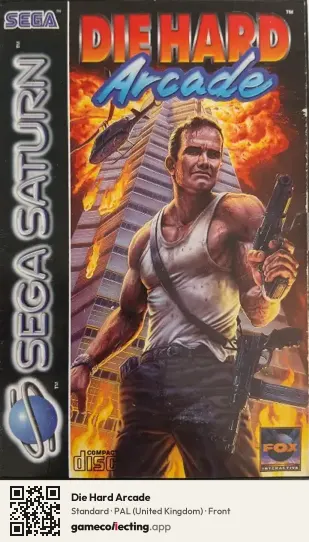 Die Hard Arcade Sega Saturn, United Kingdom box front