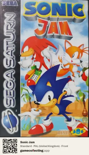Sonic Jam Sega Saturn, United Kingdom box front