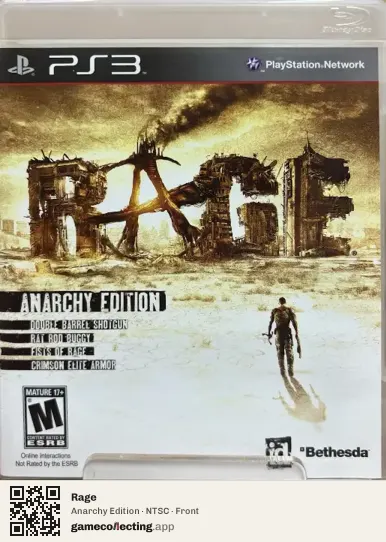 Rage PlayStation 3, NTSC box front