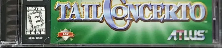 Tail Concerto, the ESRB box on its front