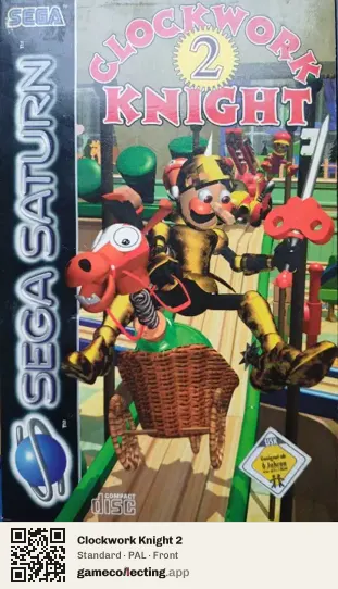 Clockwork Knight 2 Sega Saturn, PAL box front