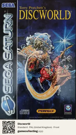 Discworld Sega Saturn, United Kingdom box front