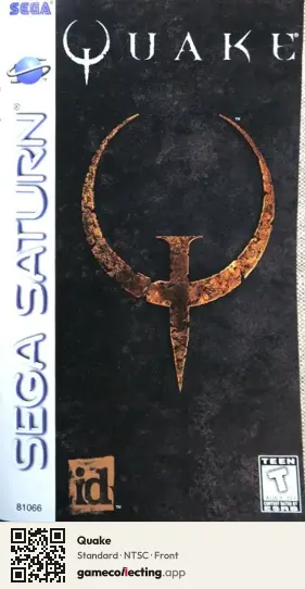 Quake Sega Saturn, NTSC box front