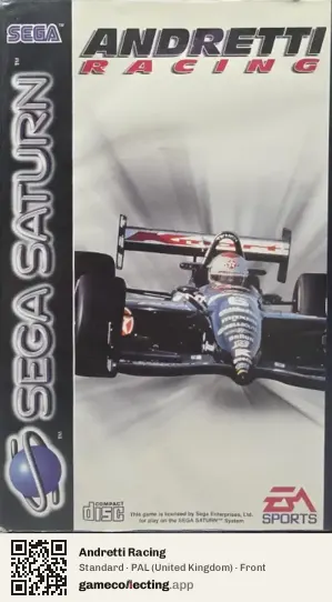 Andretti Racing Sega Saturn, United Kingdom box front