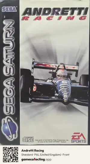 Andretti Racing Sega Saturn, United Kingdom box front
