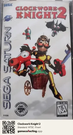Clockwork Knight 2 Sega Saturn, NTSC box front