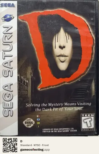 D Sega Saturn, NTSC box front