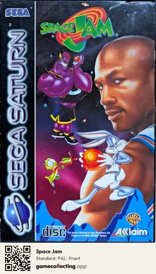 Space Jam Sega Saturn, PAL box front