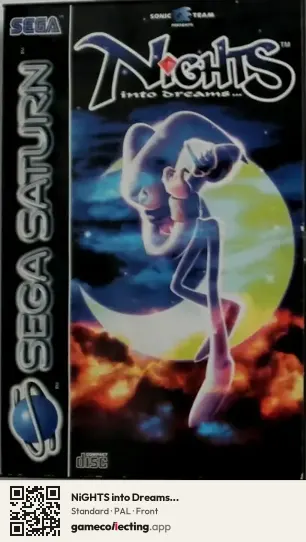 NiGHTS into Dreams... Sega Saturn, PAL box front
