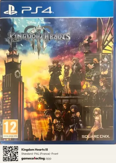 Kingdom Hearts III PlayStation 4, France box front
