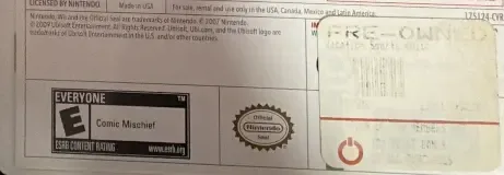 World Sports Party, the ESRB box on its front